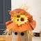 Glitzhome® 23" Fall Linen Scarecrow Doorstop Porch Décor